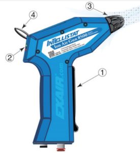 Funciones de la Pistola Ionizadora Intellistat